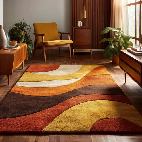 Retro area 70s rug - 70s, mid