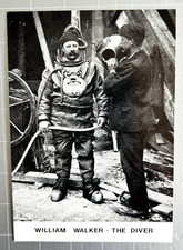 POSTCARD - William Walker - The Diver, Winchester Cathedral, Black and White VGC