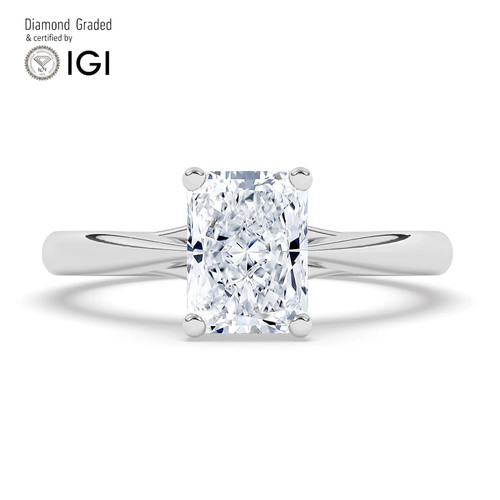 Radiant diamond engagement - diamond,