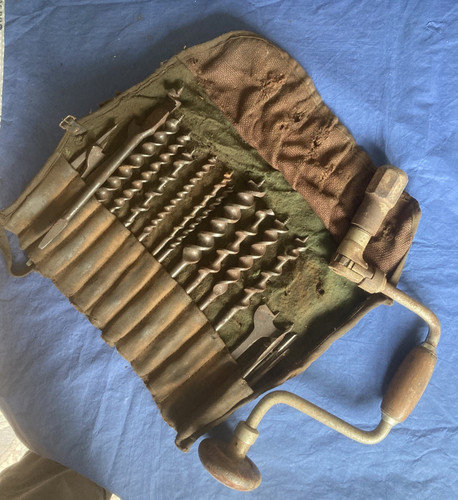 Vintage brace and auger - and,