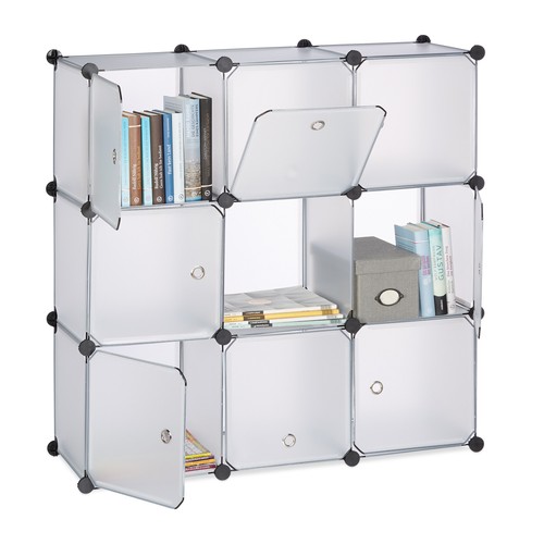 Shelving unit with doors