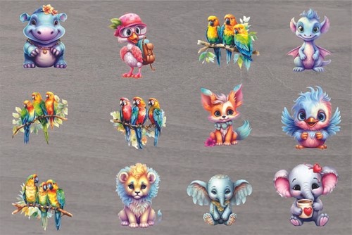 12x colourful mixed fairy - 12x,