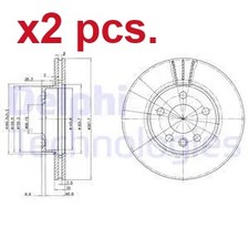 X2 PCS FRONT BRAKE DISC ROTOS