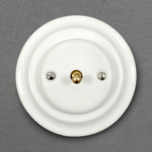 White porcelain gang way - white,