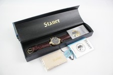 Stauer Noire Automatic Moonphase Triple Calendar Watch Mechanical Working