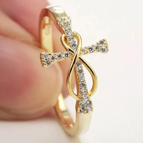 Cross infinity 50ct round - 0.50ct,