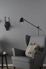 IKEA GARDSTANGA Black Stags Head Wall Decoration Rare Discontinued New in Box