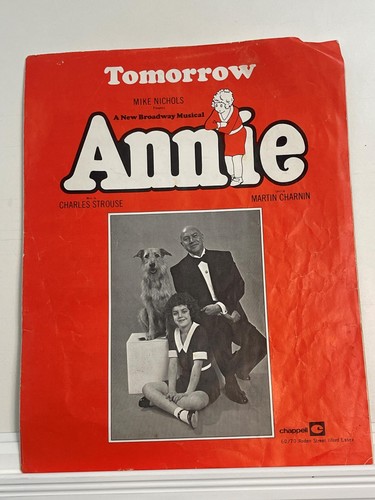 Tomorrow sheet music annie - tomorrow,