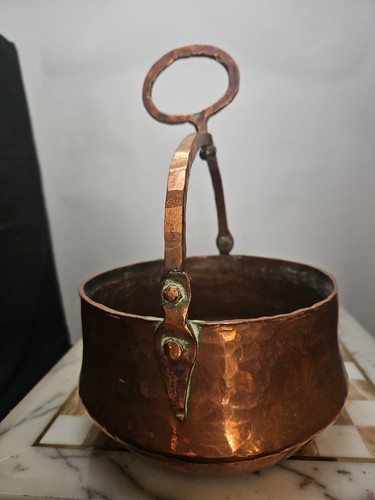 Antique hammered copper