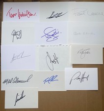 Golf British Open Winners Autographed Signed Cards x 13+ COA