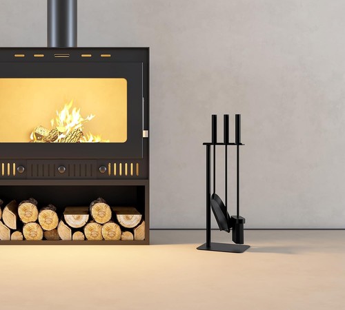Piece fireplace tool set - fireplace,