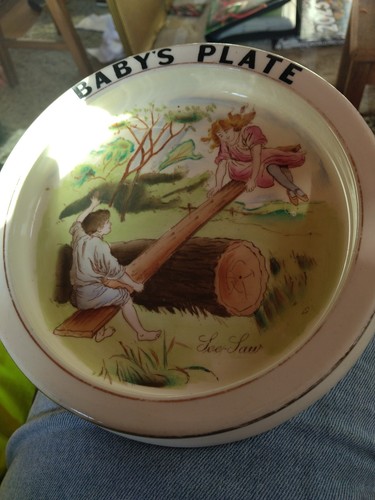 Carlton ware baby plate - carlton,