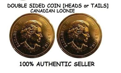 Double sided canadian dollar - double,