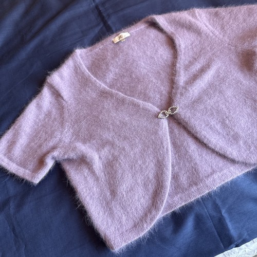 Angora cardigan lilac - cc,