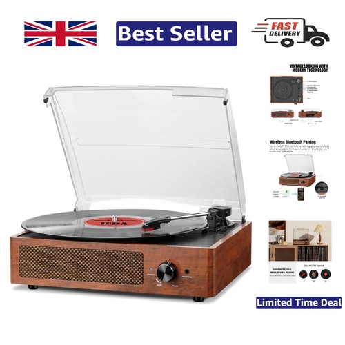 Portable retro record player - record,