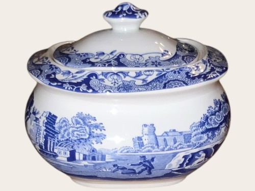 Spode blue italian - italian, box