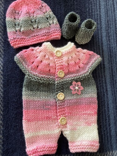 Hand knitted dolls clothes - hand,