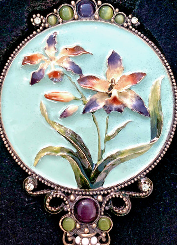 Vintage embellished mirror - vintage,