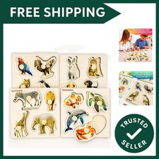 Wooden Puzzles for 1 2 3  Old