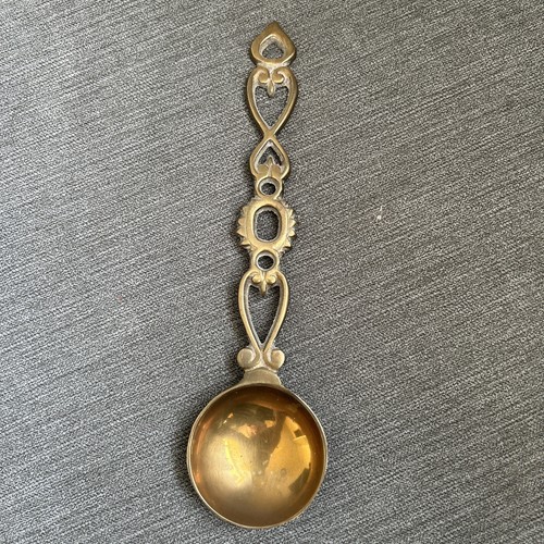 Vintage brass love spoon - vintage,