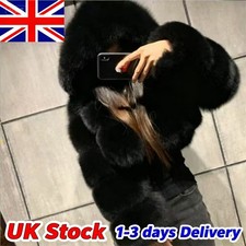 UK Women Faux Fur Hood Shaggy