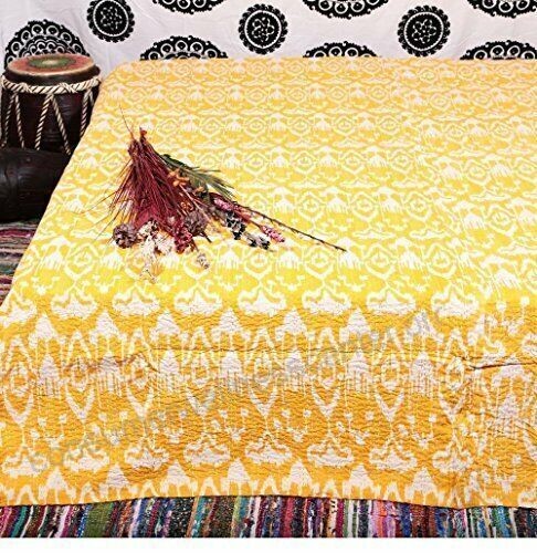 Traditional kantha quilt - traditional, king