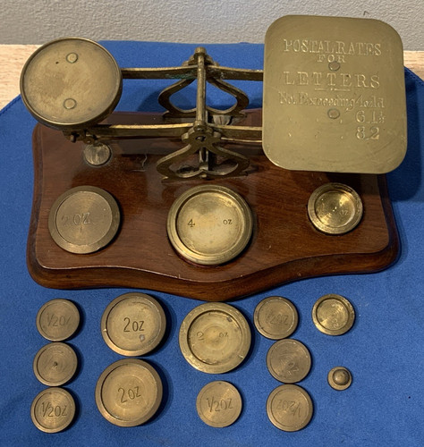 Antique victorian brass postal - antique,