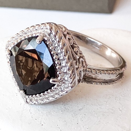Sterling silver smoky quartz - smoky,