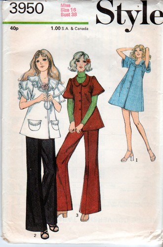 Vintage 1972 style 3950 - style, sewing