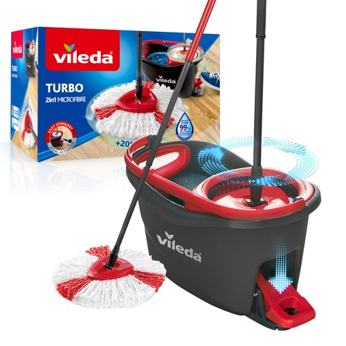 Turbo 2in1 spin mop - turbo,