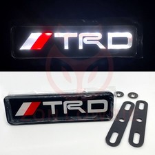 1 X TRD Led Light Front Grill Grille Emblem Badge For Toyota Camry Corolla