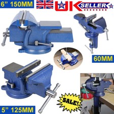 5/6 inch Heavy Duty Work Bench Vice Engineer Jaw Swivel Base Workshop Vise Clamp