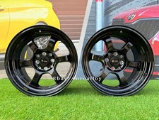4 x 16 Inch 4x100/4x114.3 VORS TR07 Style Black Wheels: Fits For Lexus Toyota