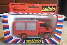 SOLIDO TONER GAM I PRESENTS "MERCES UNIMOG" FIRE TRUCK NUMBER 2125 1/50TH SCALE