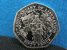 2007 FALKLAND ISLANDS  50P THE LIBERATION ANNIVERSARY 50 PENCE COIN UNC