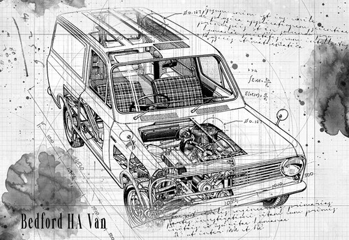 Line tech drawing - tech, bedford