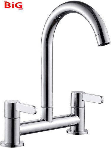 Chrome bridge kitchen tap - chrome,