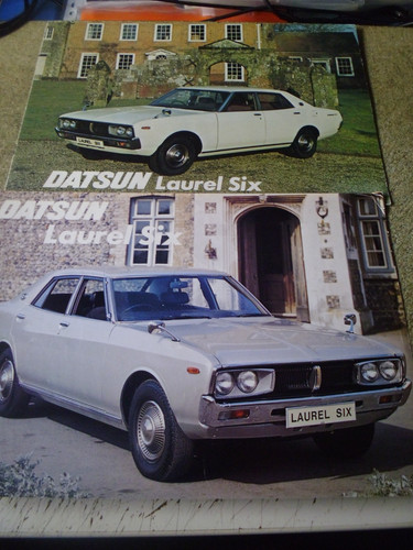 Datsun laurel car brochurs - car, brochurs,