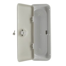 Locking White Boat Storage
