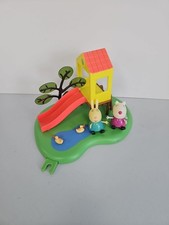 Peppa Pig Playground Slide Playset with Suzi Sheep & Rebecca Rabbit Toy Figures