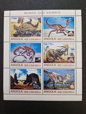 Angola 2000, Dinosaurs, Prehistoric Animals, MNH M/S Sheet #M2277