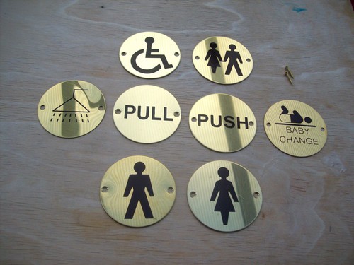 Circular round brass - brass, toilets