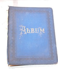 Antique 1882 American Scrapbook Album Flemington N.J.