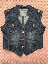Vintage Denim Waistcoat Vest