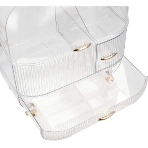 Clear acrylic makeup organiser - clear,
