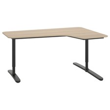 IKEA BEKANT - RIGHT HAND Corner Desk, Height Adjustable, Oak effect, 160x110cm