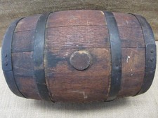 Vintage Wood & Iron Barrel Keg