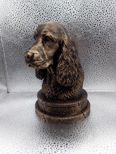Cocker spaniel bust - spaniel,