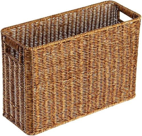 Alipis wicker magazine basket - wicker,