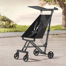 Black foldable baby stroller - black--foldable,